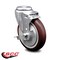 Service Caster 5 Inch Maroon Polyurethane Wheel Swivel Bolt Hole Caster with Brake SCC SCC-BH20S514-PPUB-MRN-TLB - alternate 1